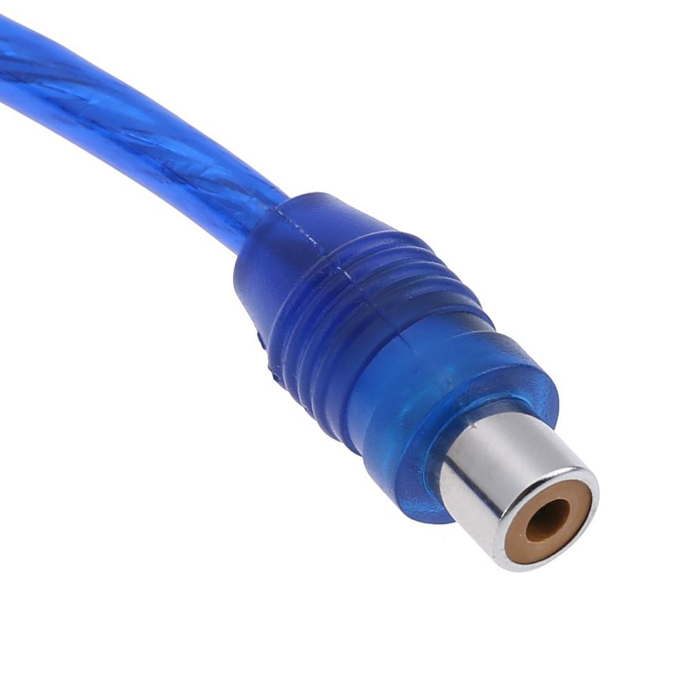 Dây cáp chuyển đổi âm thanh AUX 30cm 2 RCA đầu đực RCA đầu cái cho xe hơi