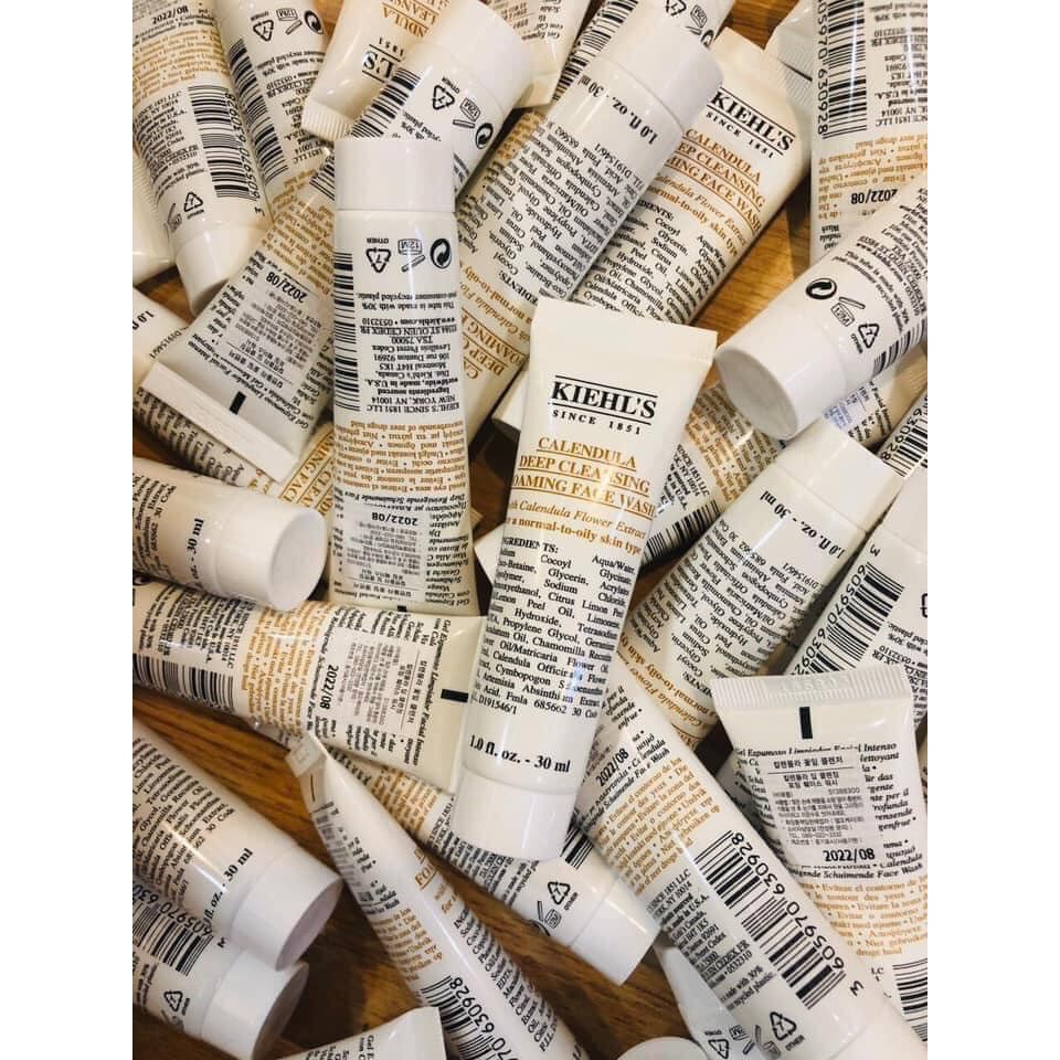 Sữa rửa mặt Kiehls mini da dầu và da khô 30ml Sữa rửa mặt Kiehl’s Hoa cúc Calendula - Ultra Facial Cleanser anvishop