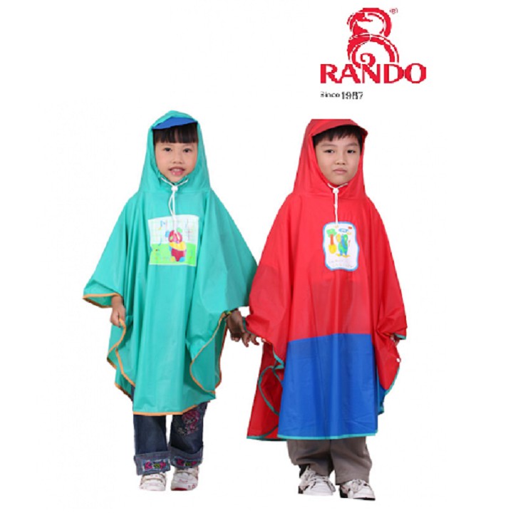 Áo mưa bướm trẻ em Rando Pocho dành cho các bé có độ tuổi từ  tương đương với các size từ số 1 đến 5