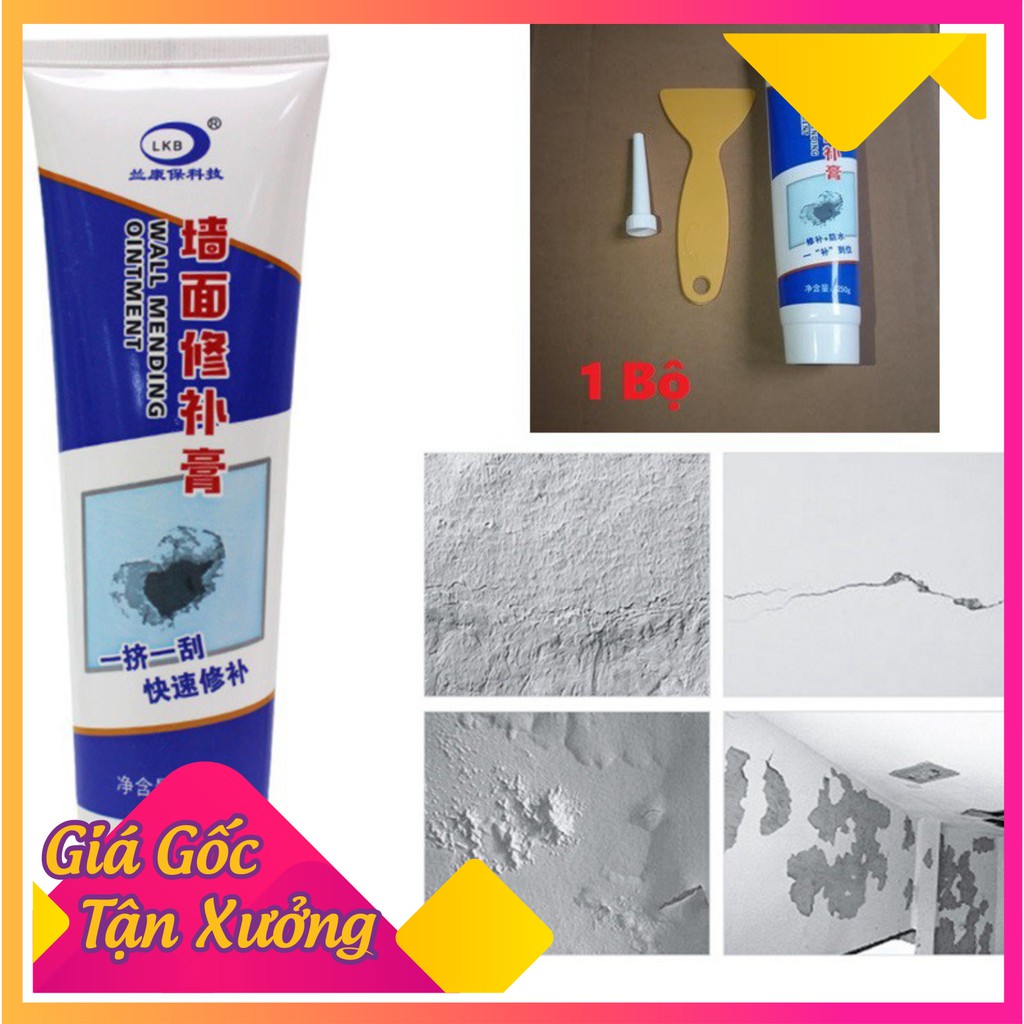 [Mã 11LSSALE giảm 100% đơn 50k] Keo Vá Tường Keo Vá Vết Nứt Tường Nhà Cao Cấp Chống Nước Chống Mốc