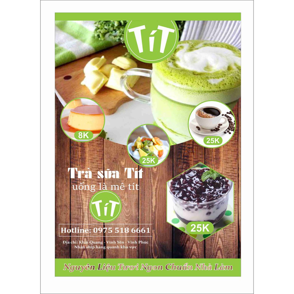 In Menu Giá Rẻ. Miễn Phí Thiết Kế