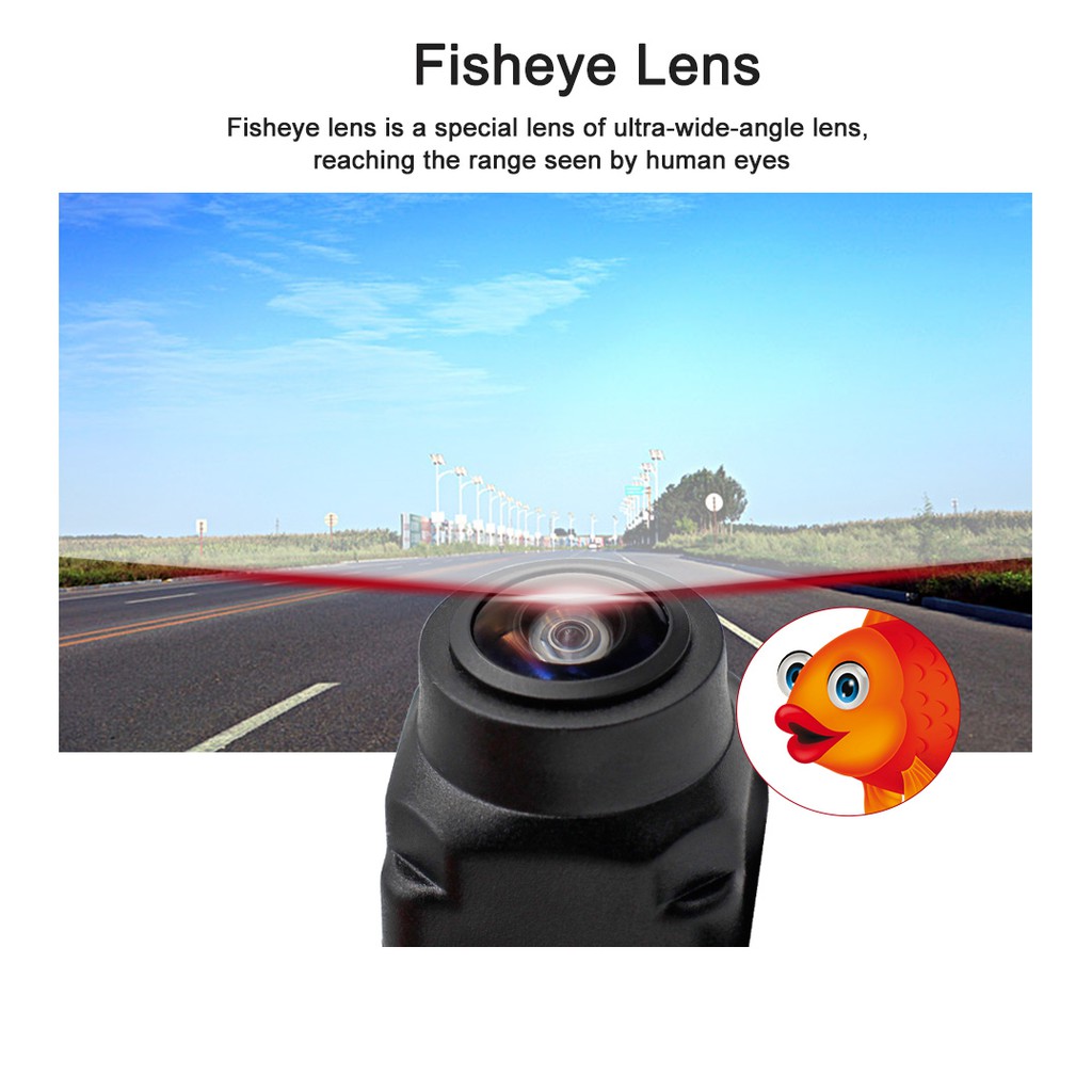 Camera quan sát phía sau ô tô Ccd Night Vision HD Camera phía sau góc rộng Camera phía trước tự động lùi 12V Hỗ trợ đỗ xe đa năng