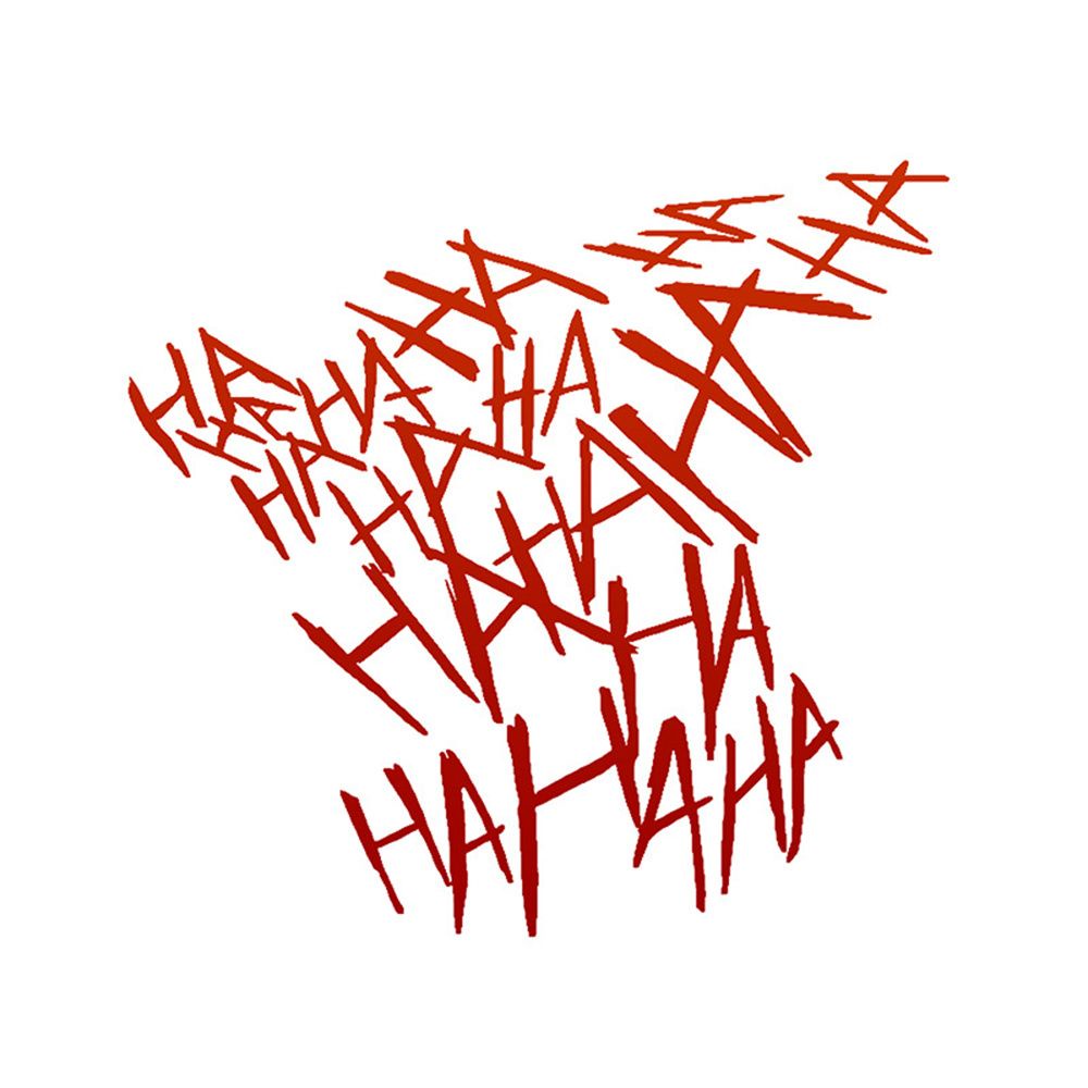 Đề can dán trang trí xe hơi hình Joker Haha cá tính