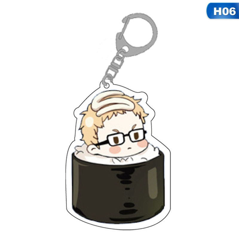 Móc Khóa Acrylic Trong Suốt Hai Mặt Hình Anime Độc Đáo