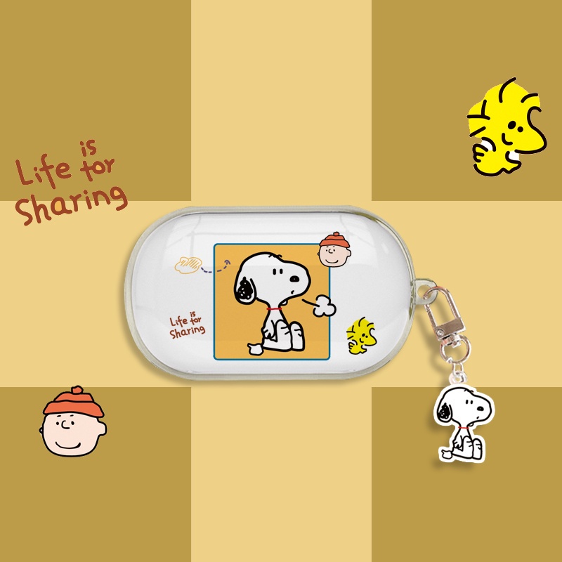 Vỏ Bảo Vệ Hộp Sạc Tai Nghe OPPO Enco Buds Trong Suốt Họa Tiết Phi Hành Gia Dễ Thương