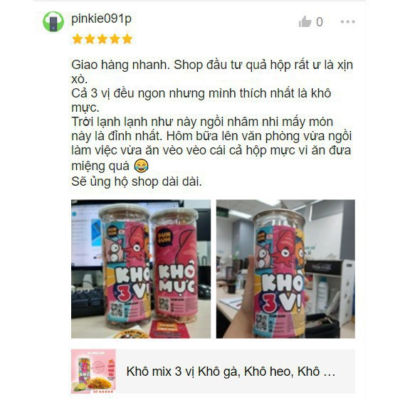 Mực cán tẩm gia vị 200g DumBum, đồ ăn vặt Hà Nội, vừa ngon vừa rẻ