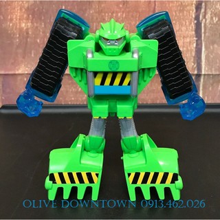 ⭐️ BOULDER - Robot 16cm lắp ráp thành xe xúc đất to - Transformers Rescue Bot Academy