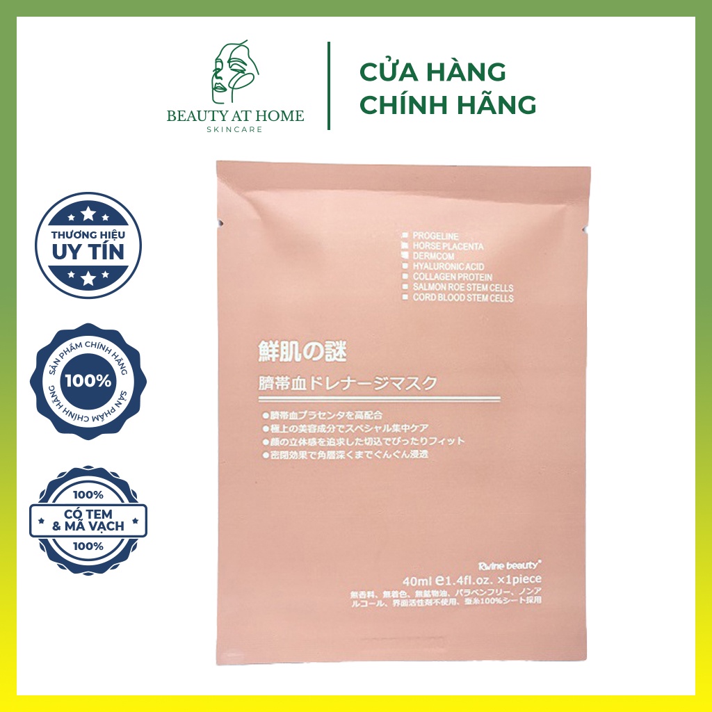 Mặt nạ dưỡng ẩm trắng da nhau thai chính hãng cao cấp kiềm dầu sạch da giúp mềm mịn trắng hồng