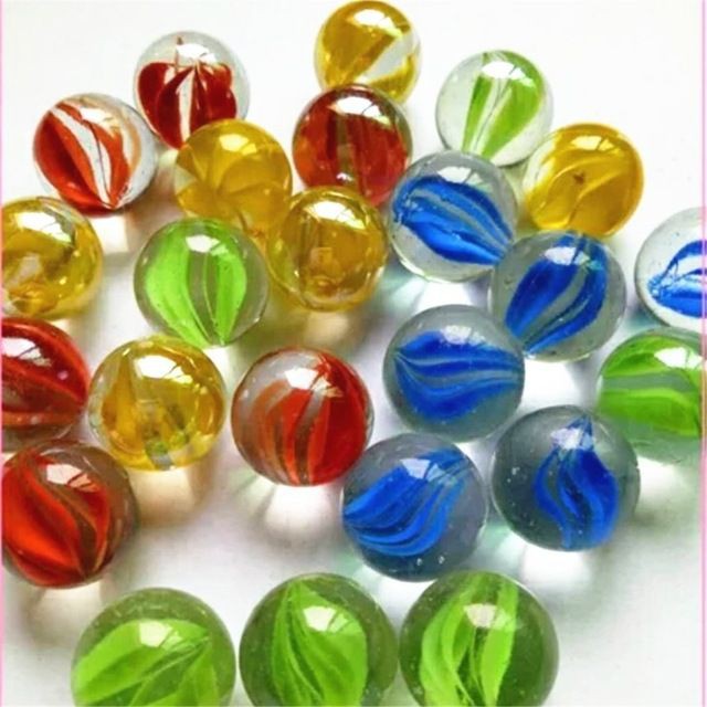 BI VE 8 KHÍA ĐỦ MÀU SIZE 1.4CM BẰNG THỦY TINH [ Bi 14mm]