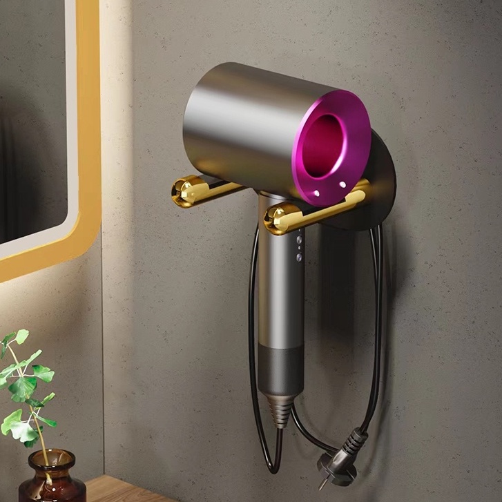 Giá đỡ máy sấy tóc MEIDOO gắn tường bằng nhôm cao cấp
