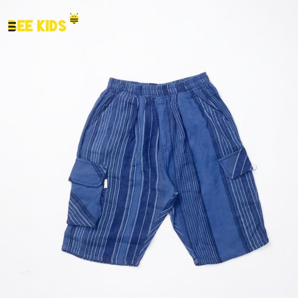 Quần Ngố Bé Trai Bee Kids Cạp Chun, Túi Chéo 2 Bên (7 - 12 Tuổi) 8QC01211CT