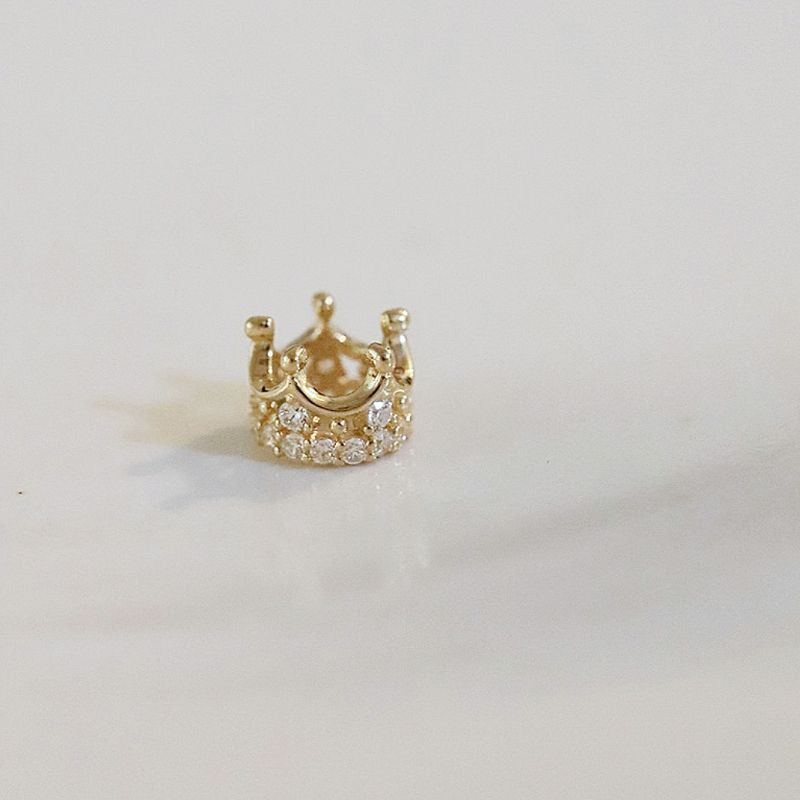 Dây chuyền vương miện bạc s925 mạ vàng 14k cực đẹp