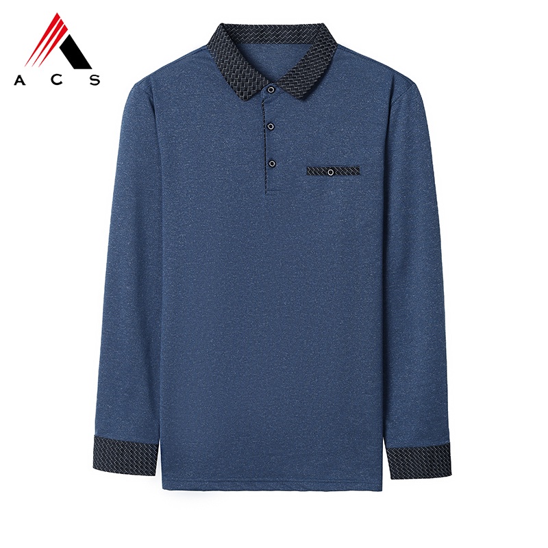 Áo thun polo tay dài cổ điển cao cấp cho nam