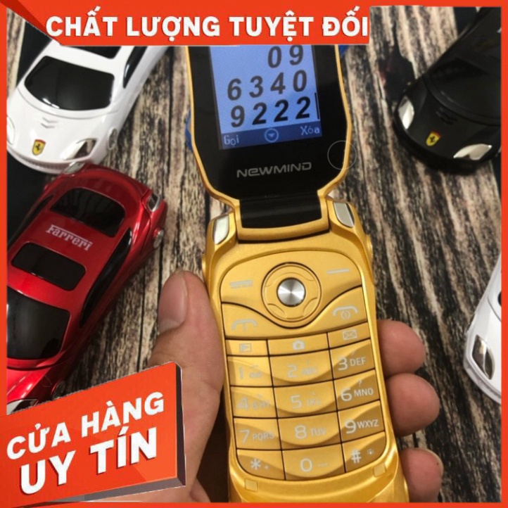 SIÊU KHUYẾN MÃI Điện Thoại Nắp Bật Độc Lạ hình ôtô F15 thiết kế độc đáo nhỏ gọn 02 sim 02 sóng 01 khe cắm thẻ nhớ