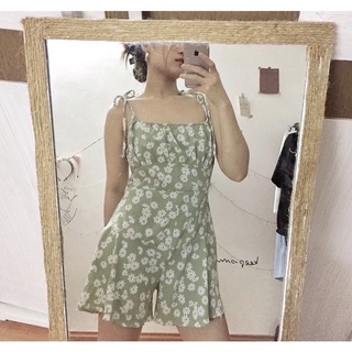 Jumpsuit hai dây hoa cúc (ẢNH THẬT TỰ CHỤP)