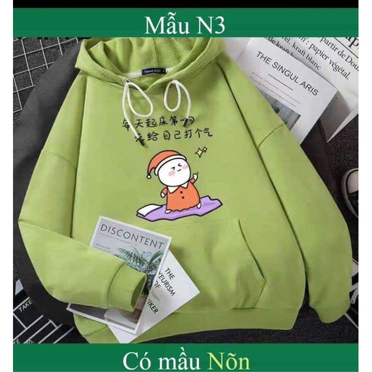 Áo Hoodie chất nỉ in hình phong cách dễ thương siêu cute đáng yêu | BigBuy360 - bigbuy360.vn