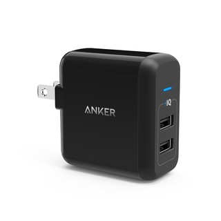 Sạc Anker 2 Cổng USB 24W  Đen (Hàng nhập khẩu)