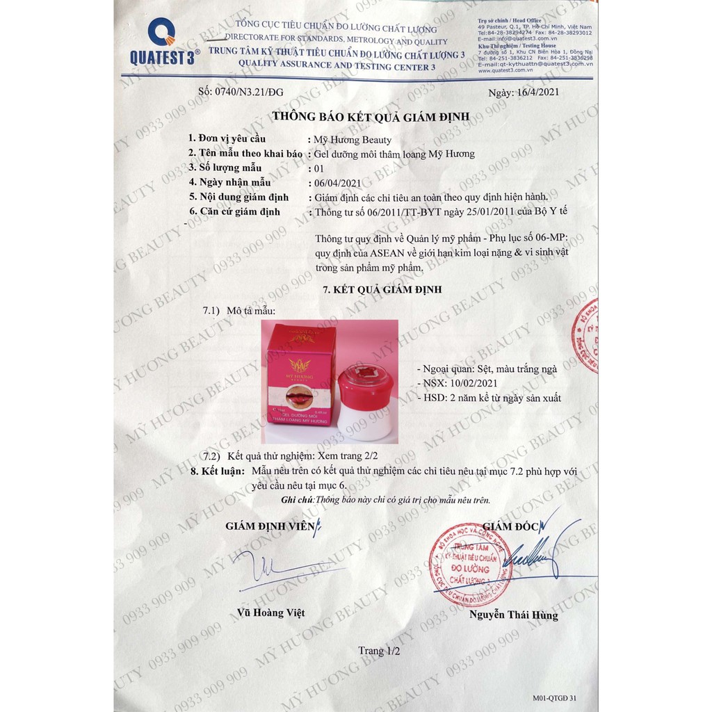 Dưỡng môi thâm loang Mỹ Hương | BigBuy360 - bigbuy360.vn