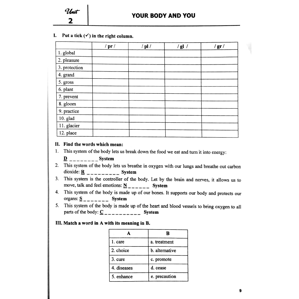 Sách - Bài Tập Trắc Nghiệm Tiếng Anh 10 Không Đáp Án