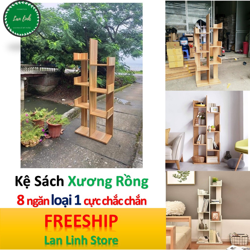 💝 Loại 1 💝 Kệ sách gỗ xương rồng ,hình cây 8 ngăn - Sale Sốc - Ship nhanh - Bao đổi trả