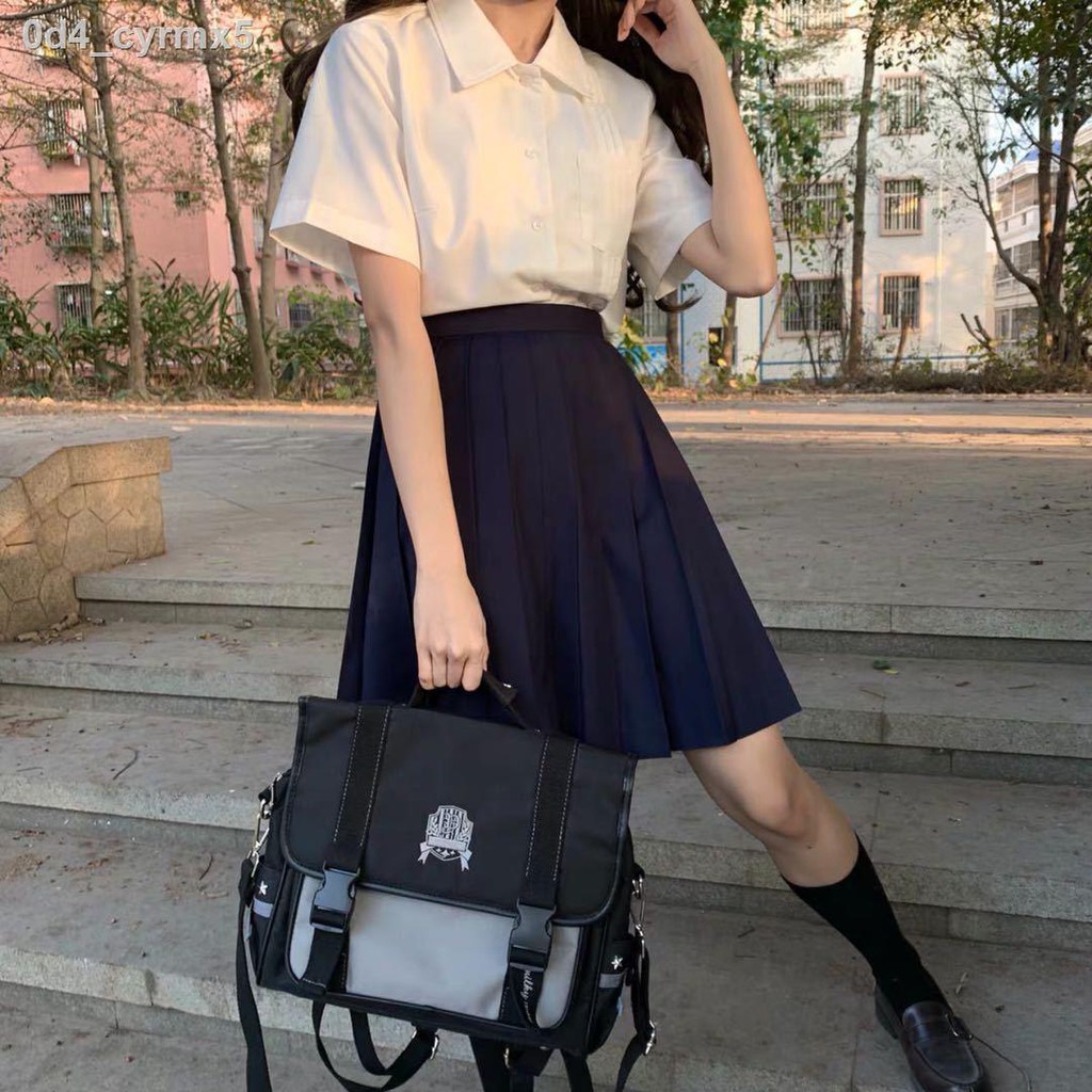 original JK shirt nữ sinh basic organ Zou ngắn tay kiểu đại học mùa hè