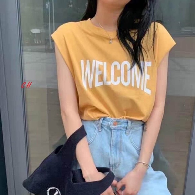 Áo Tanktop welcome COM988