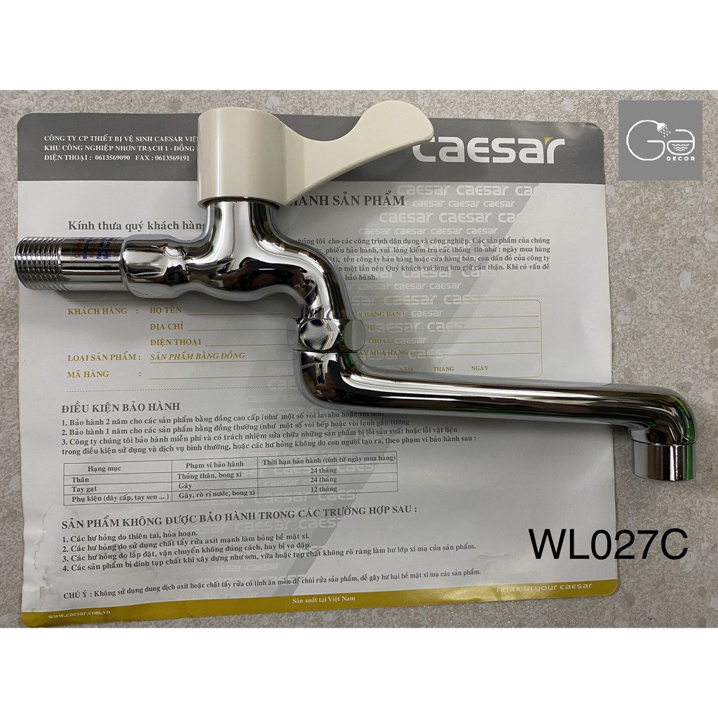 Vòi rửa mặt Caesar WL027C