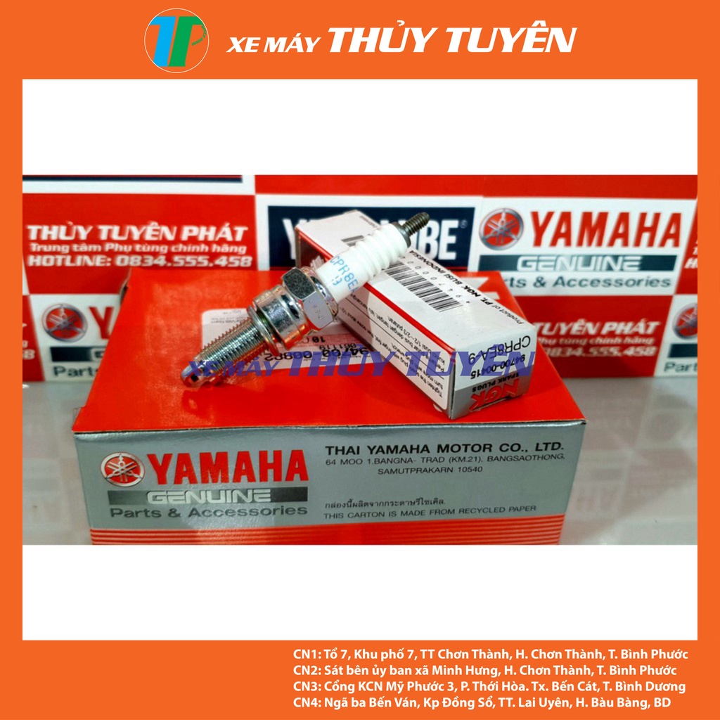 Bugi zin Exciter 135-150, Sirius , Sirius Fi , Nouvo , Janus, Grande , Taurus... và các dòng xe yamaha chính hãng 100%