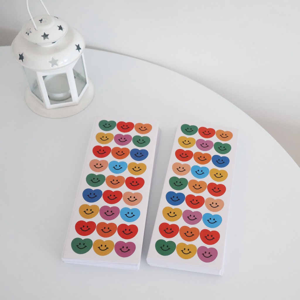 Set sticker in hình mặt cười dễ thương