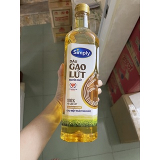 Dầu ăn SIMPLY gạo lứt nguyên chất -1Lít