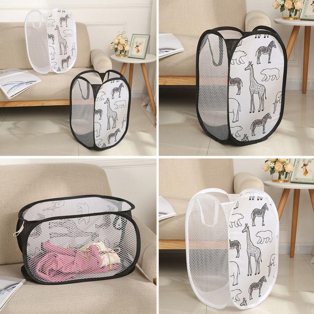 Giỏ Lưới Đựng Đồ Giặt / Đồ Chơi Cho Trẻ Em Có Thể Gấp Gọn Tiện Dụng