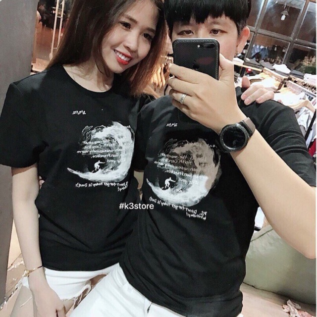 Áo thun cặp nam nữ thời trang 708