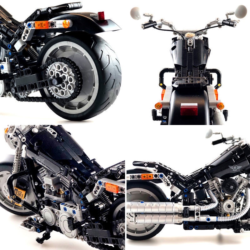 Đồ chơi Lắp ráp mô hình Technic 7049 Harly motor soaftal american chopper