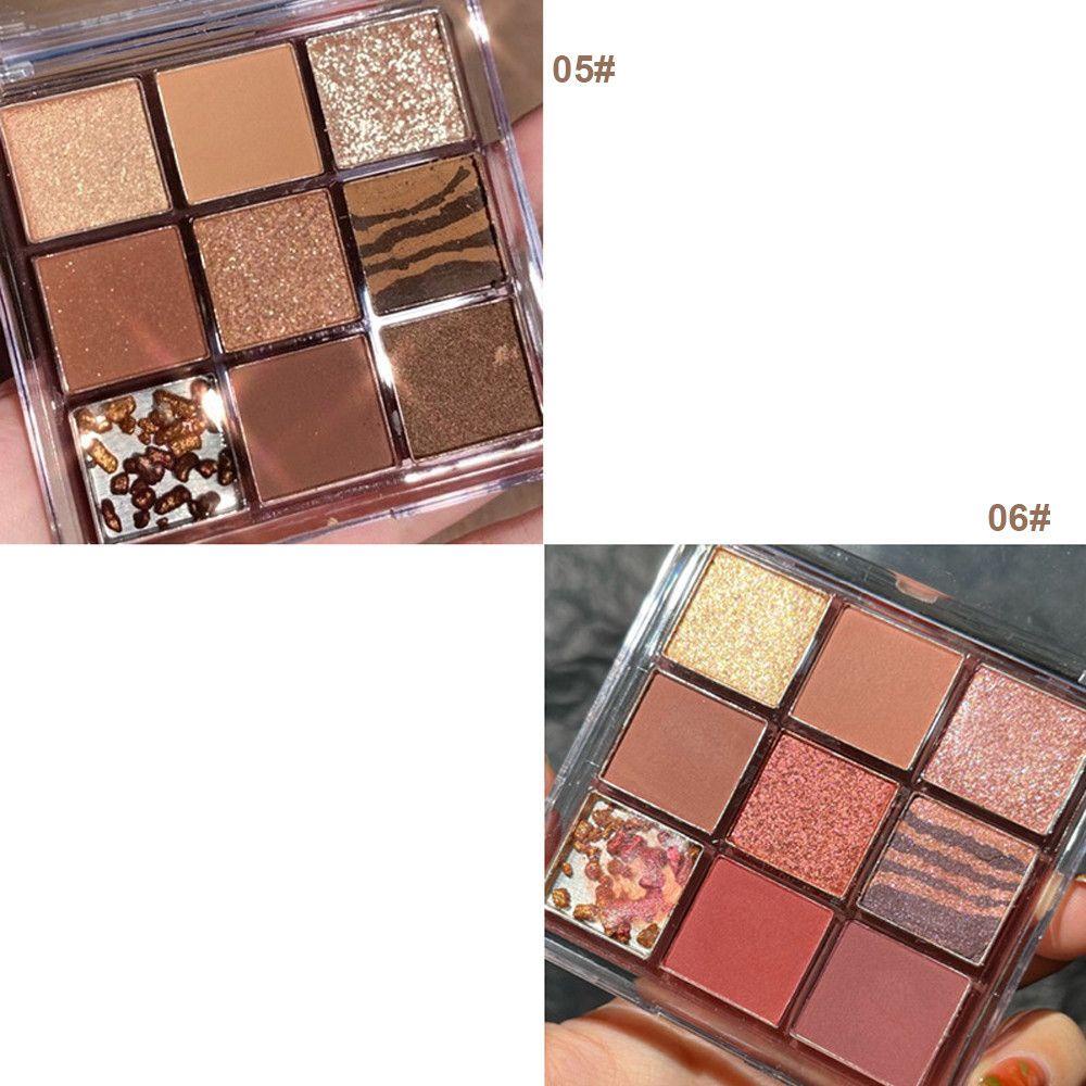 [Hàng mới về] Bảng phấn mắt OKDEALS 9 màu lì và nhũ lấp lánh lâu trôi