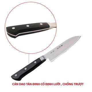 Dao bếp Nhật Bản thái, gọt thực phẩm Chính hãng cán nhựa ABS cao cấp lưỡi thép không gỉ 13.5cm công nghệ Nhật Bản Dao-E