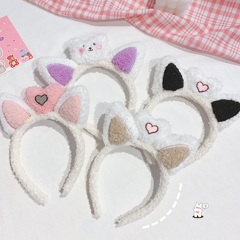 Băng đô rửa mặt kiểu Hàn Quốc dễ thương thời trang thu đông