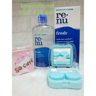 Combo 2 chai ngâm kính áp tròng Renu 355ml