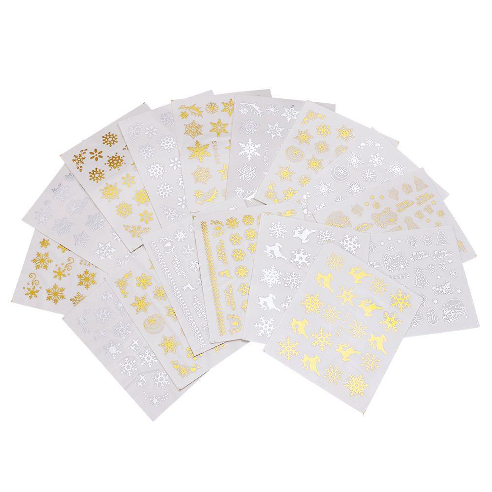 Hình Dán Móng Tay 3D Kim Loại Chủ Đề Giáng Sinh|Phụ Kiện Trang Trí Móng Tay Nghệ Thuật