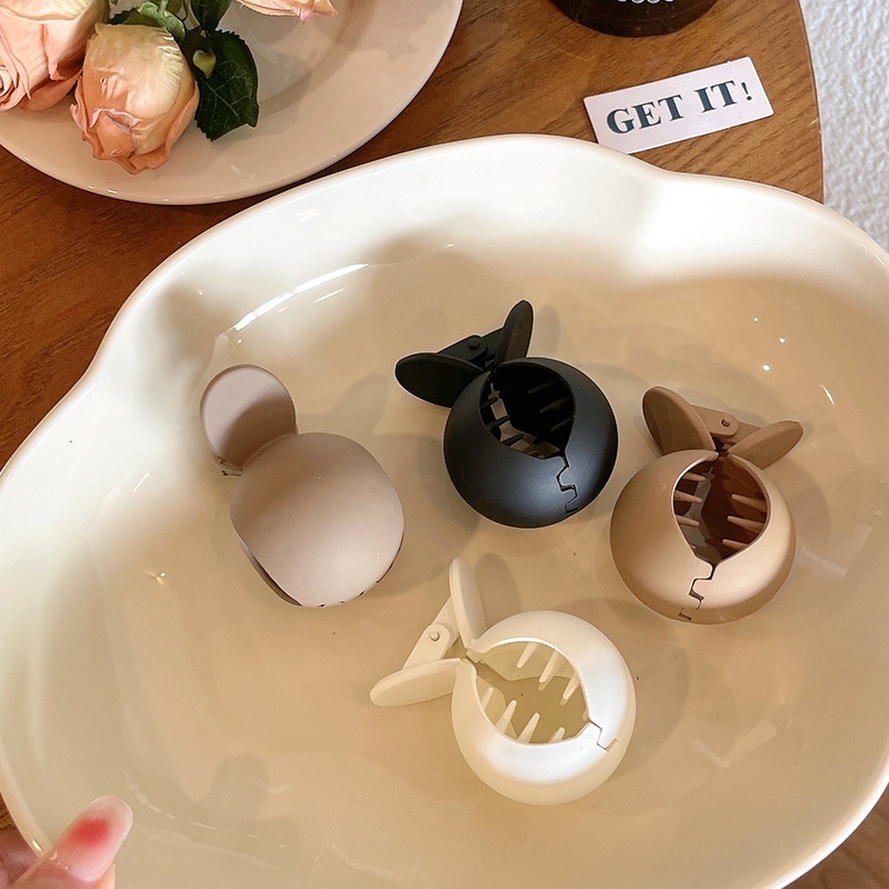 Kẹp Tóc Đuôi Ngựa Tròn Nhám Không Trượt Dễ Phối Đồ Phong Cách Hàn Quốc Đơn Giản Thanh Lịch Cho Nữ