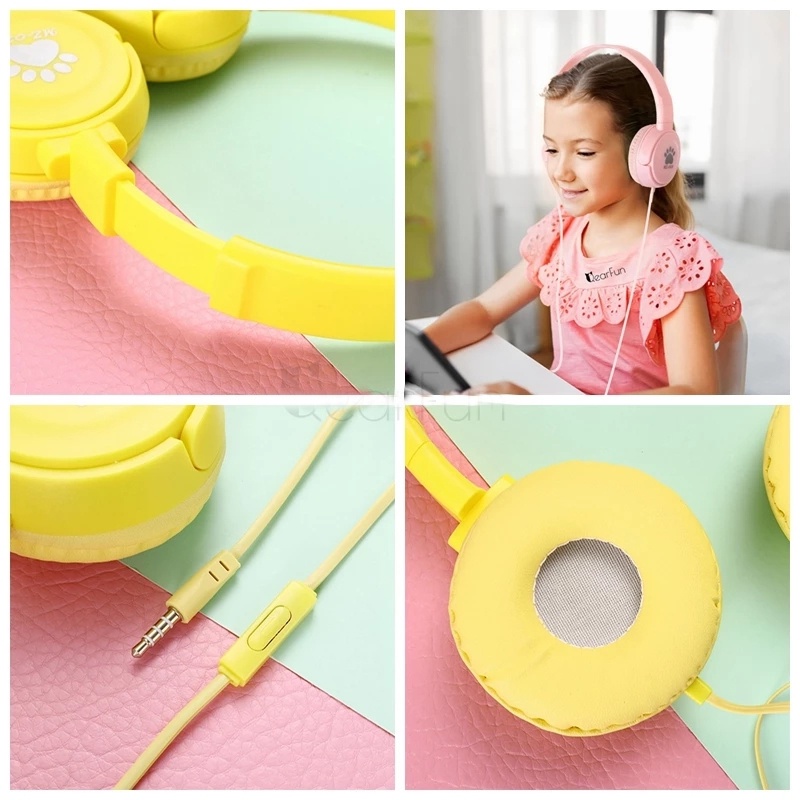 Tai Nghe Nhét Tai Có Mic 3D jack 3.5mm Cho Bé Gái