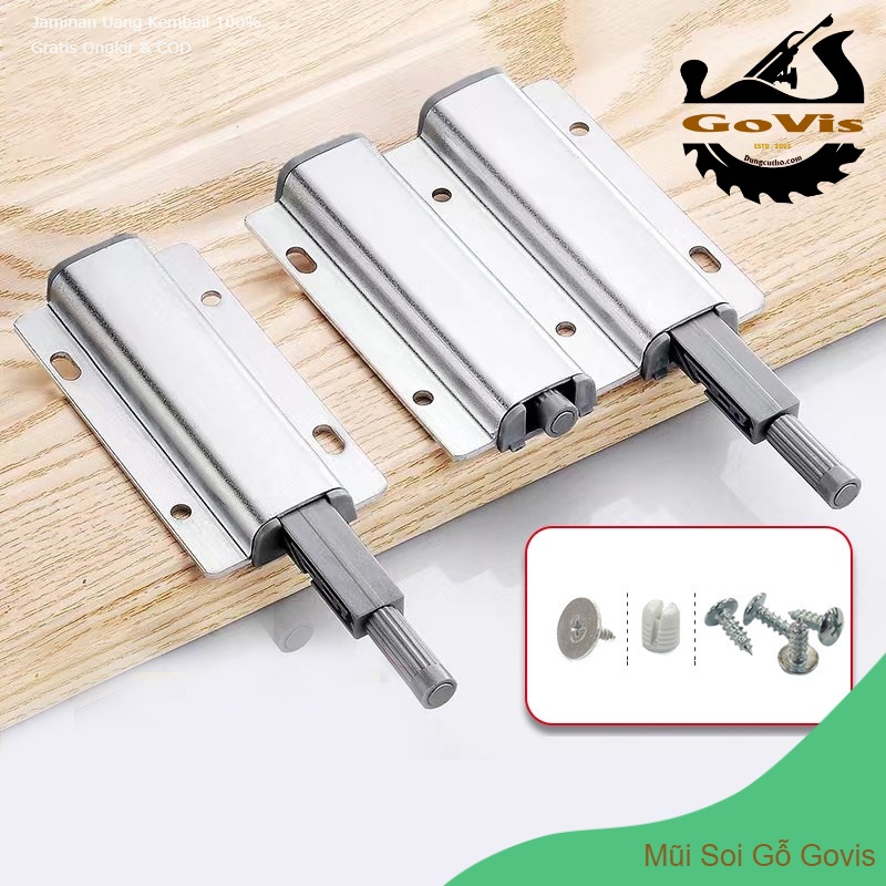 🔰 Dụng Cụ Nhấn Đóng - Mở, Hít Cánh Tủ Nam Châm Inox 🔸