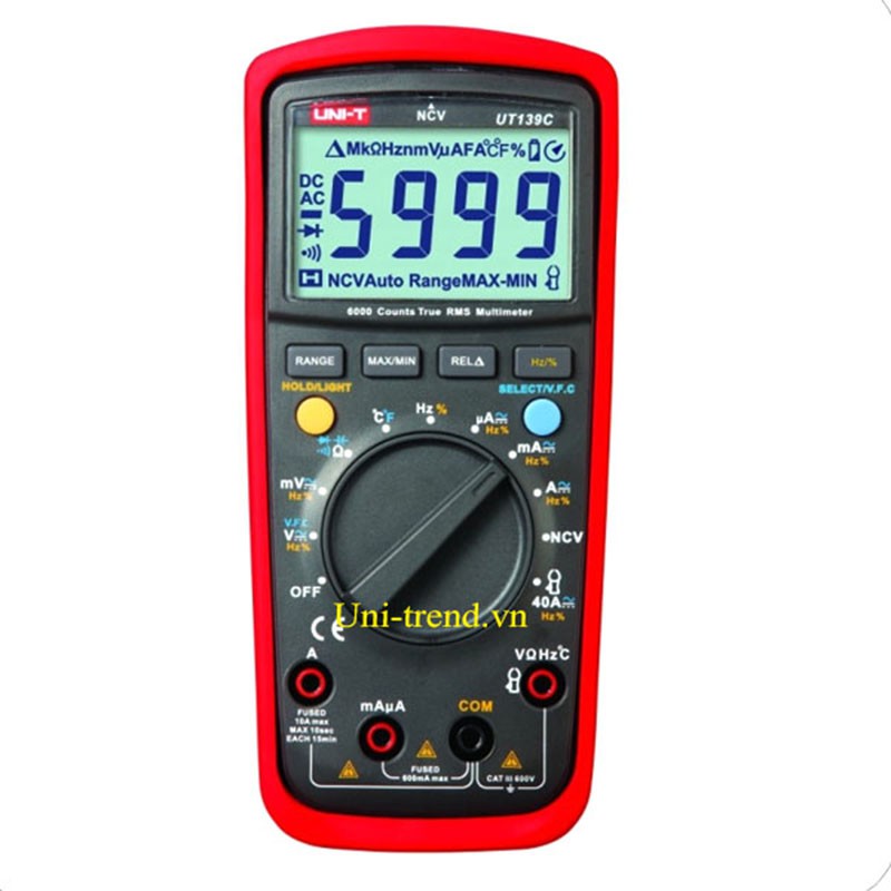 UT139C True RMS Đồng hồ vạn năng điện tử tự động Uni-trend