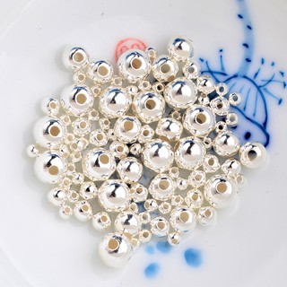 Charm bi bạc không hoa văn mix vòng tay DIY - Charm Bạc 925 - Mã CB110