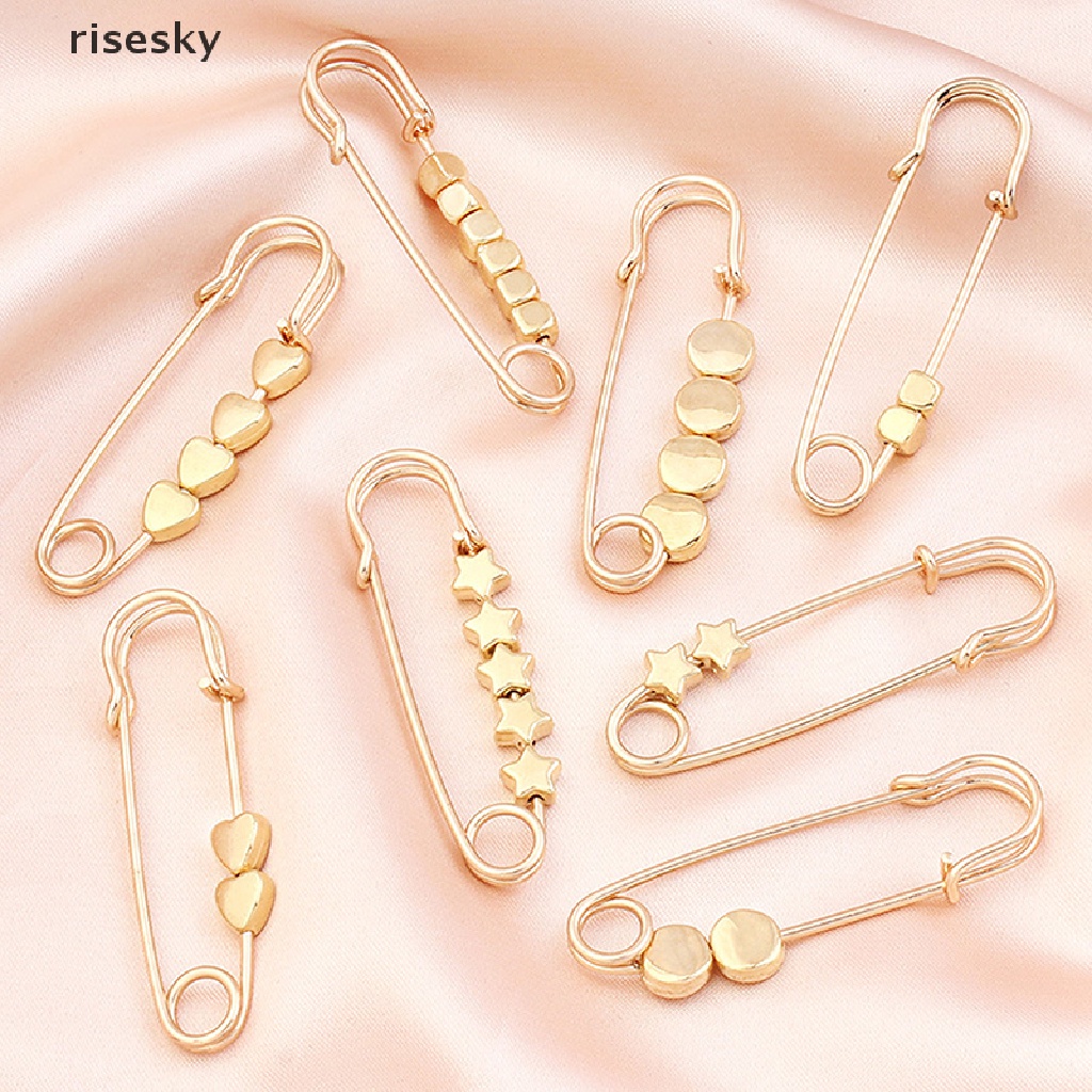 Ghim Cài Áo Hình Ngôi Sao / Trái Tim Màu Vàng Điều Chỉnh Được ♨Trên đó