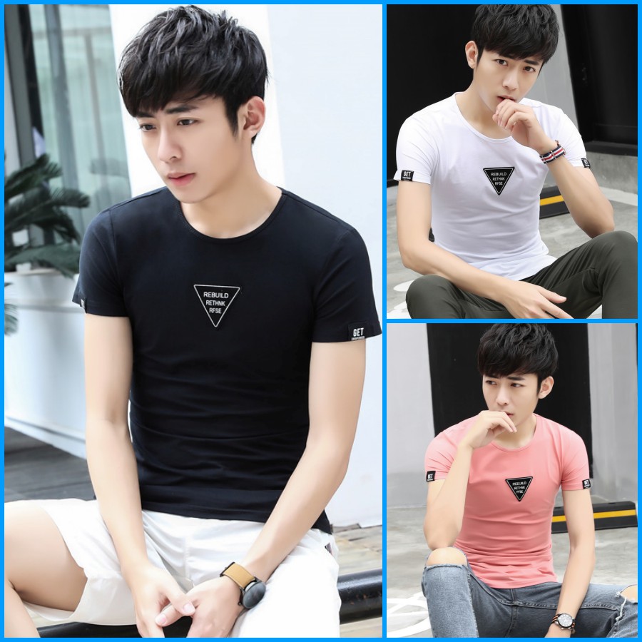 Áo thun nam ngắn tay rebuild rethink TN11 style Hàn Quốc
