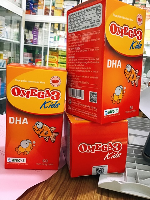 OMEGA3 KIDS - Mắt khỏe, bé thông minh lọ 60v