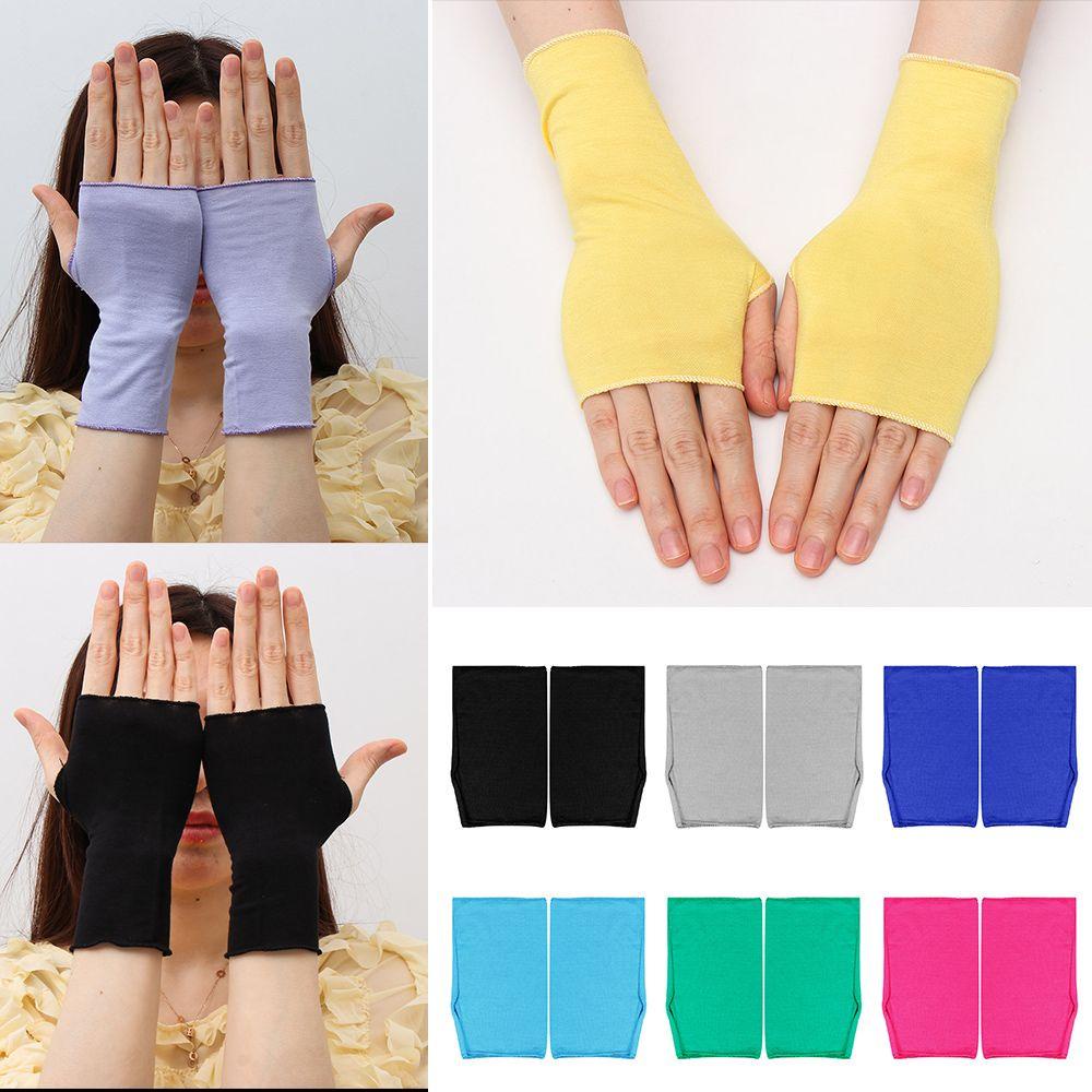 WONDER Găng Tay Chống Nắng Màu Sắc Đơn Giản Có Thể Sử Dụng Màn Hình Cảm