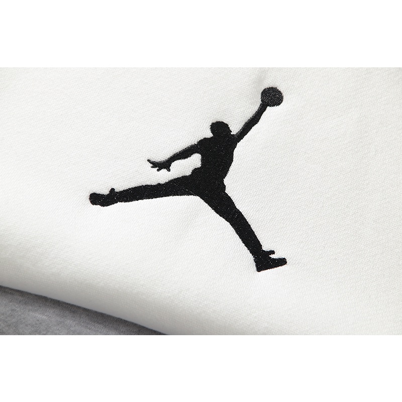 Áo sweater cotton lót lông cừu trơn có mũ trùm họa tiết JORDAN thời trang cho nam và nữ #3025