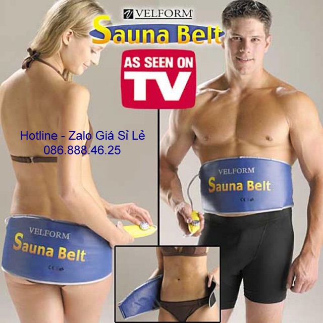 BÁN SỈ đai quấn nóng giảm mỡ bụng Sauna Belt