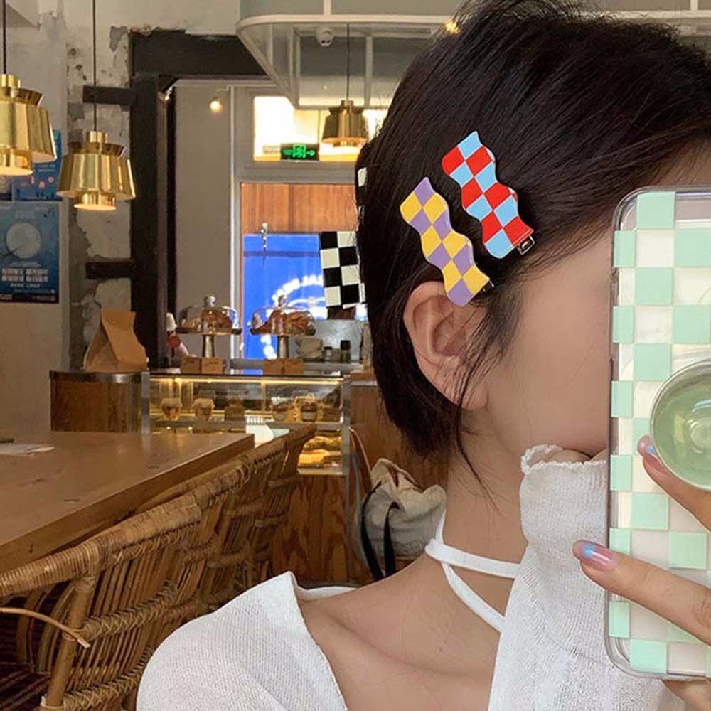 Kẹp Tóc Bằng Nhựa Acrylic Màu Kẹo Kiểu Hàn Quốc Thời Trang Cho Nữ